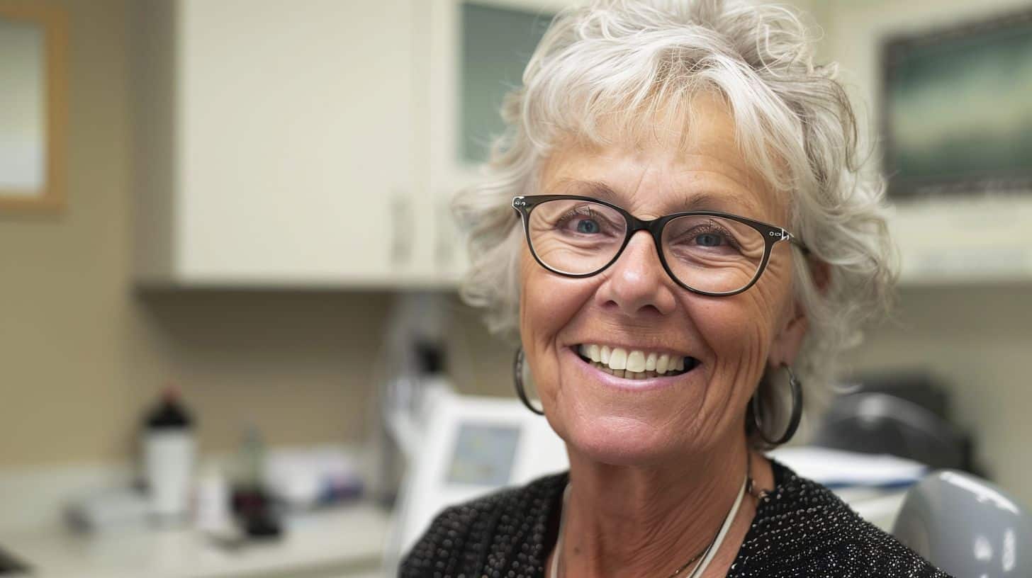Woman just got Teeth in a day